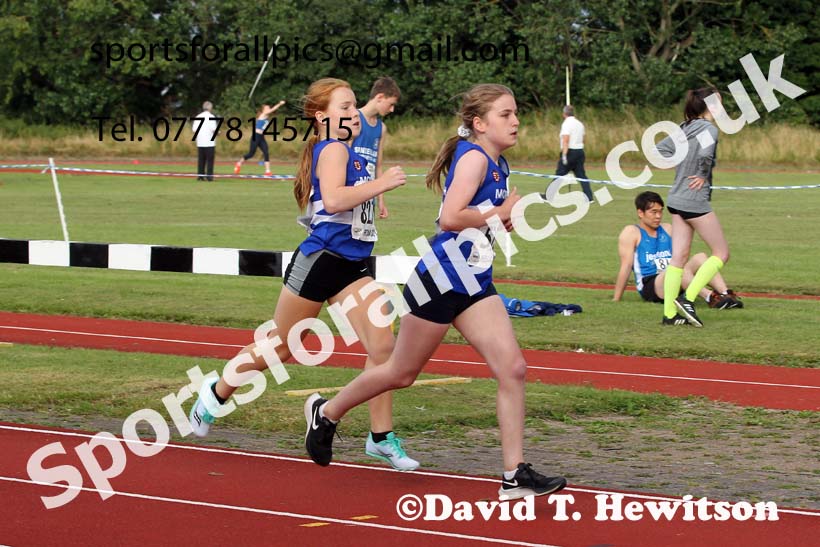 800 metres, 2021 North East Grand Prix 6, Monkton, Wednesday, August 4th. Photo: David T. Hewitson/Sports for All Pics